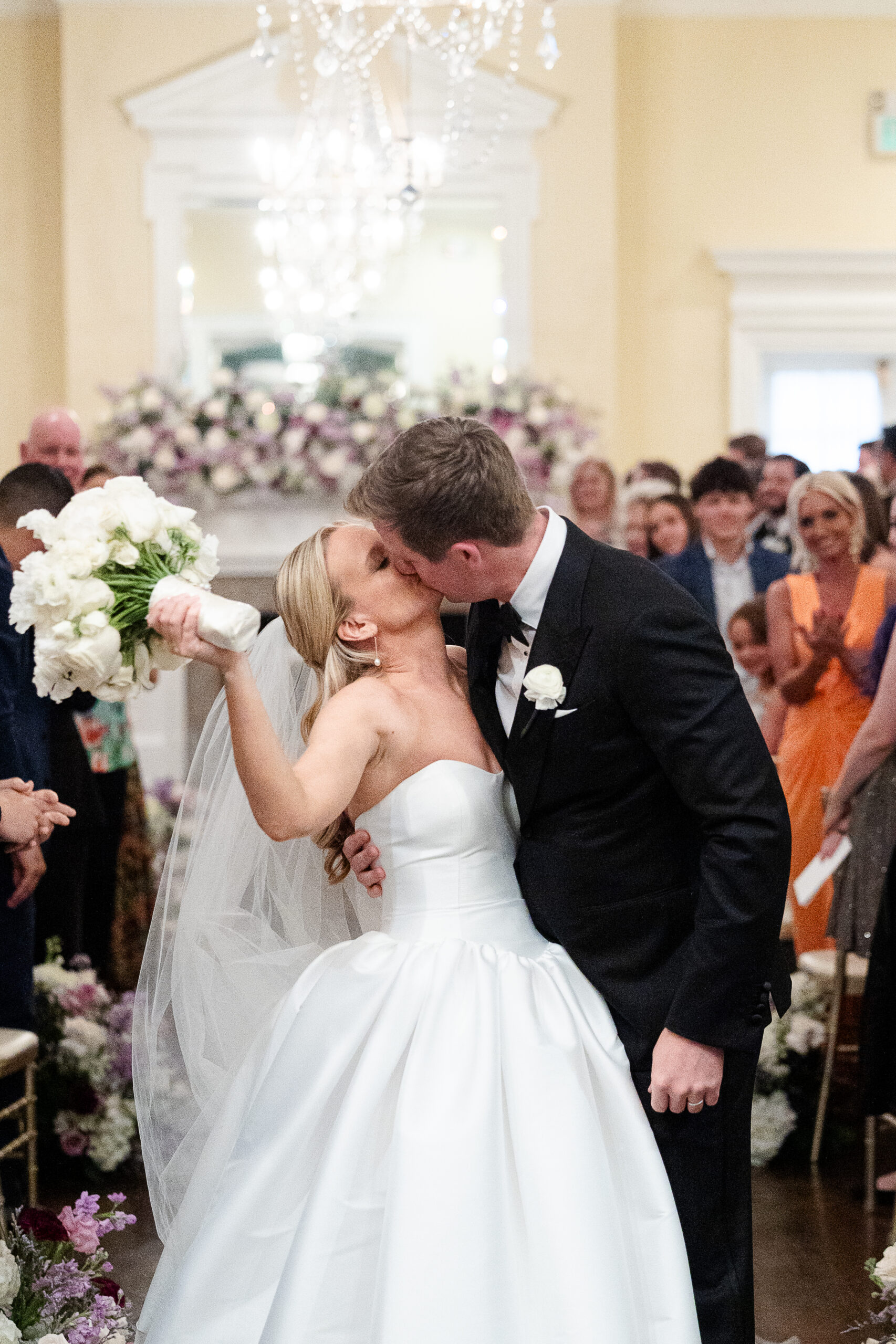 Indoor wedding ceremony at Heritage Club