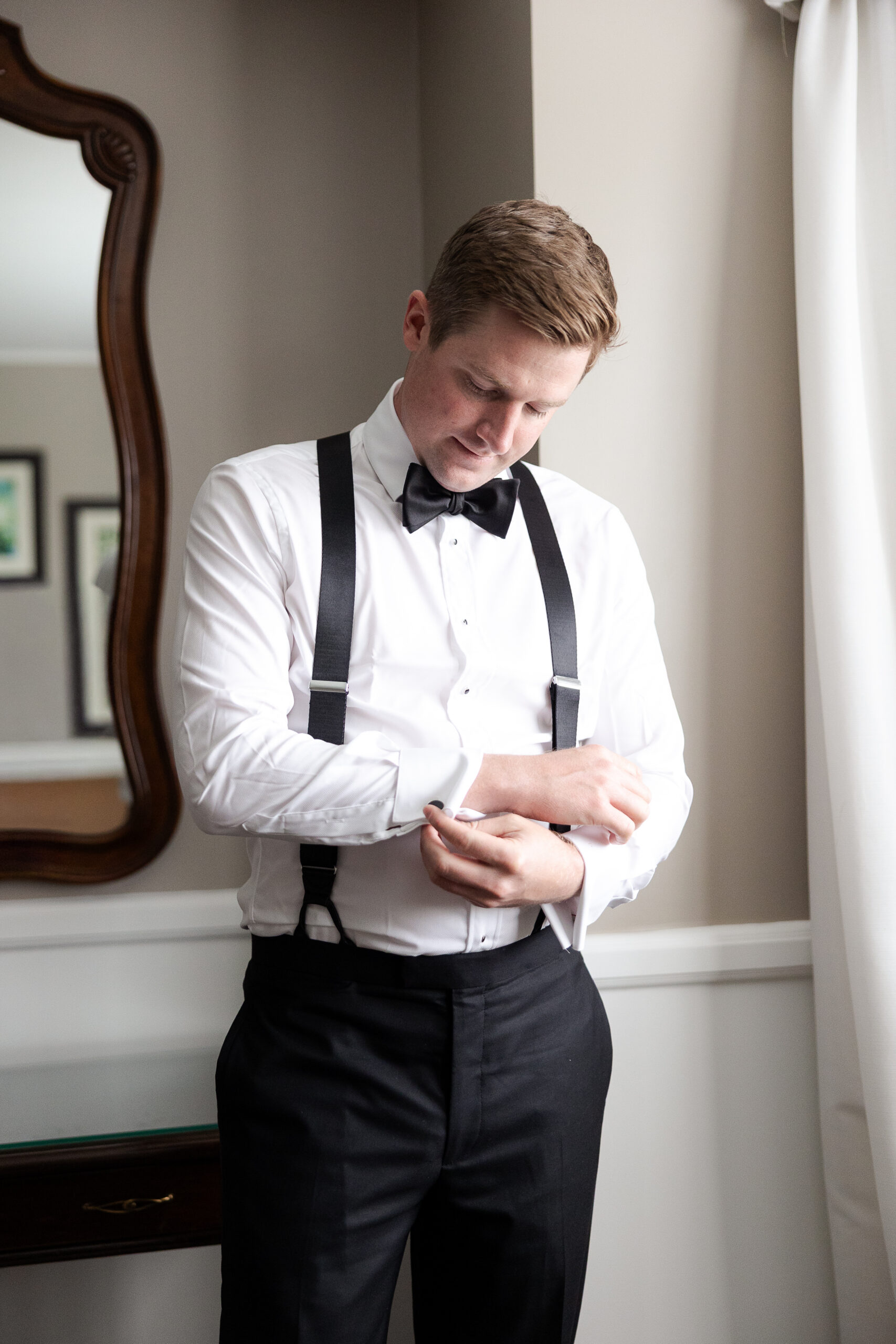 Groom portraits for Bethpage Wedding Day
