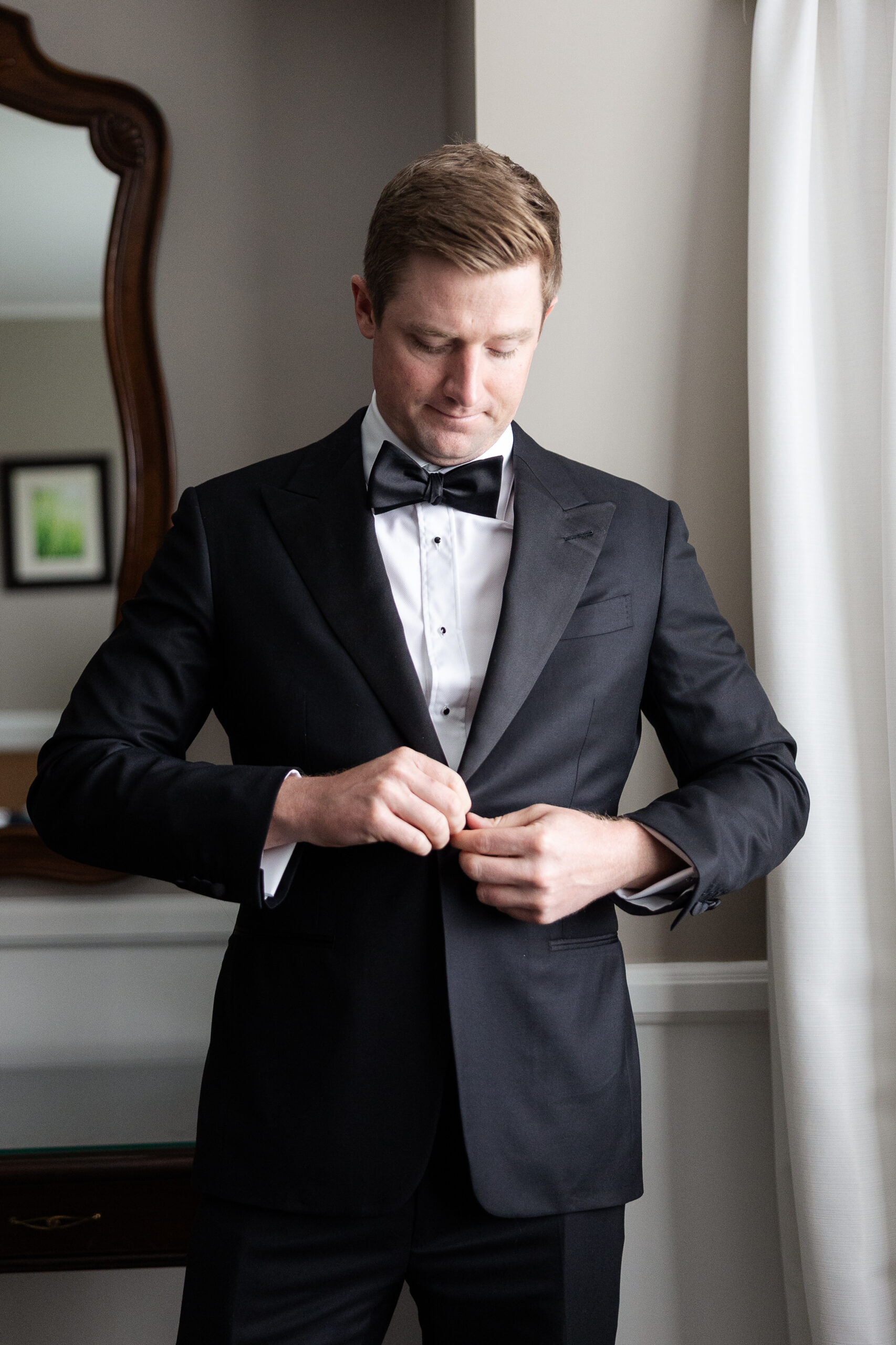 Groom portraits for Bethpage Wedding Day