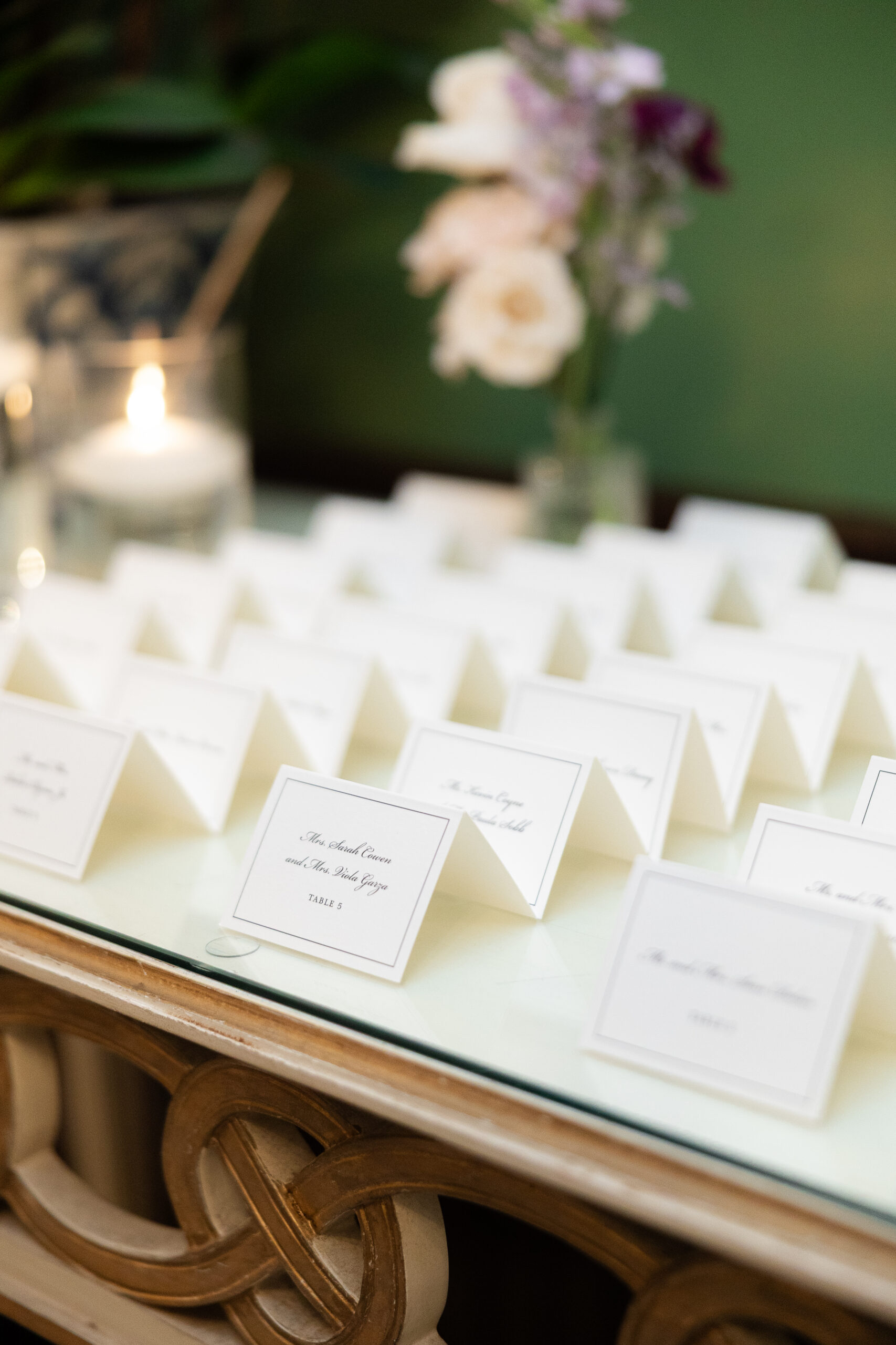 Reception details at Heritage Club at Bethpage