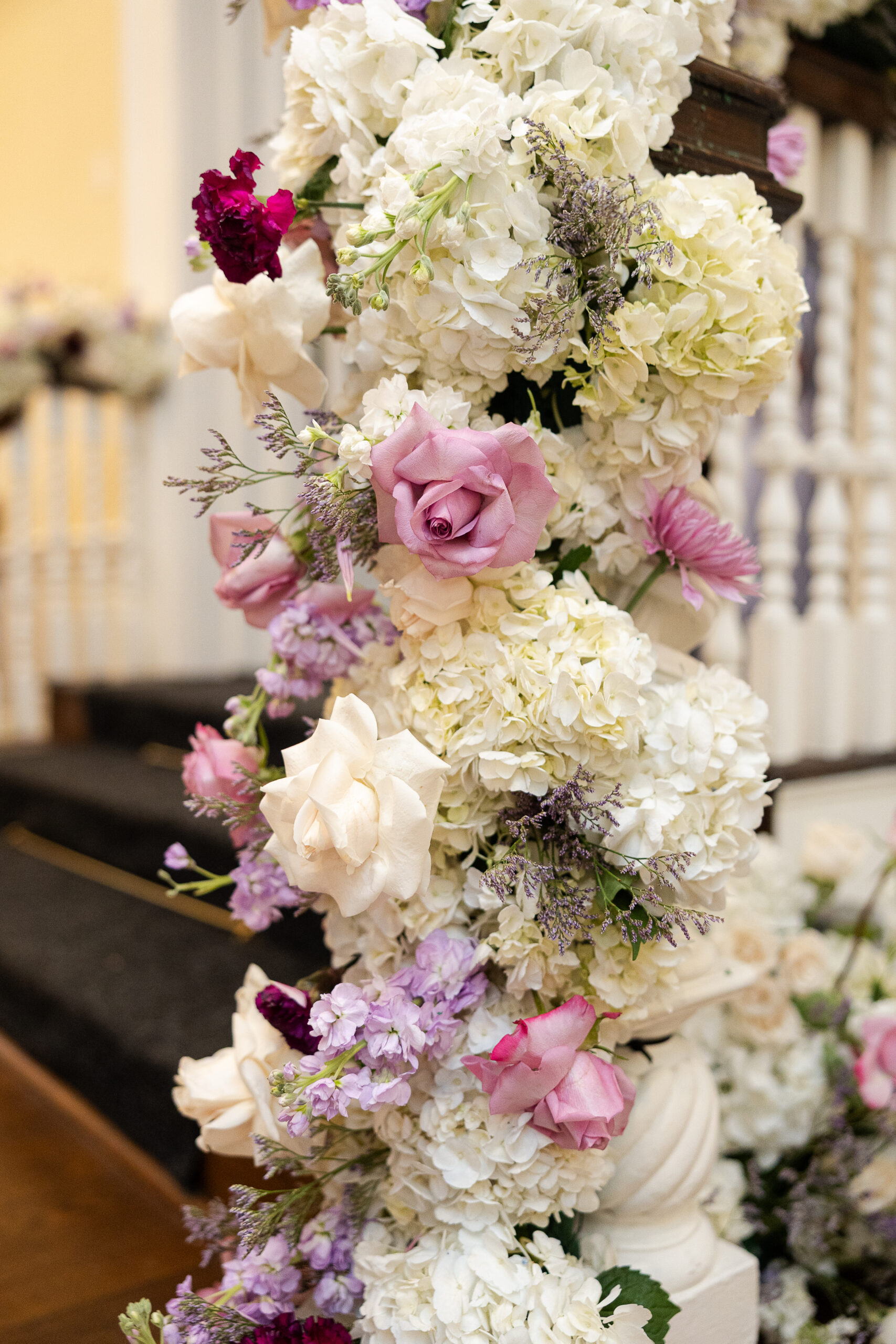 Wedding reception for indoor ceremony at Heritage Club