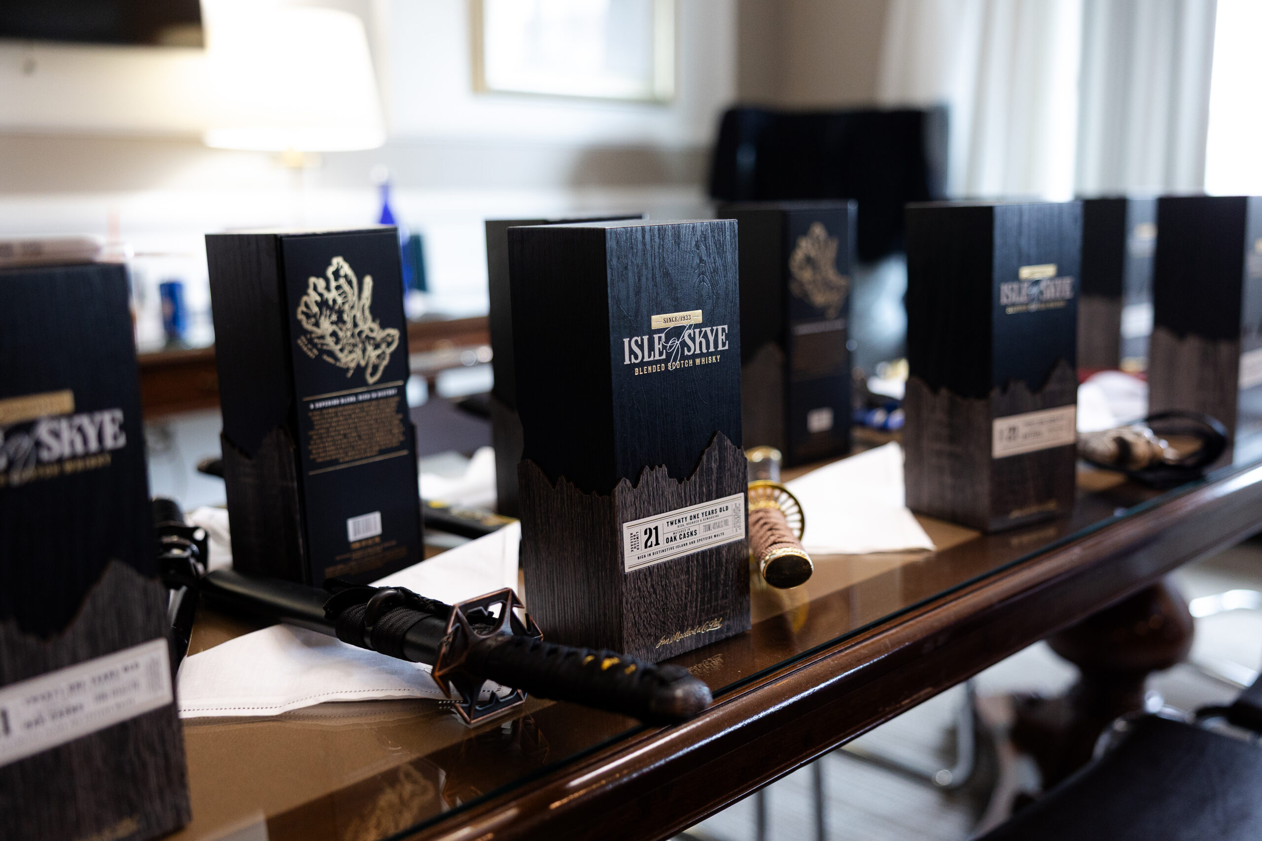 Heritage Club Wedding Details with Whiskey Gift