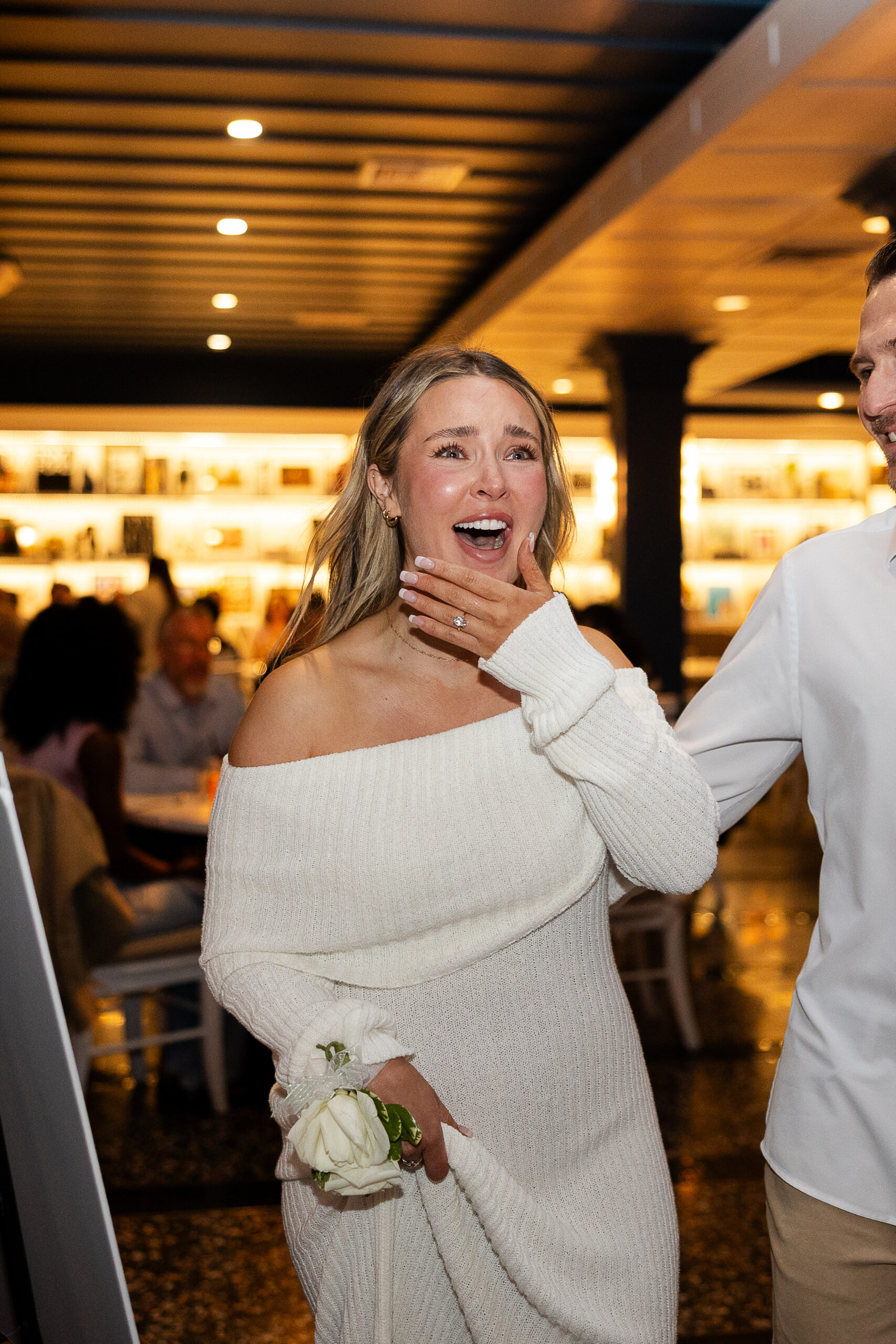 Maddy Rose Restaurant Surprise reaction