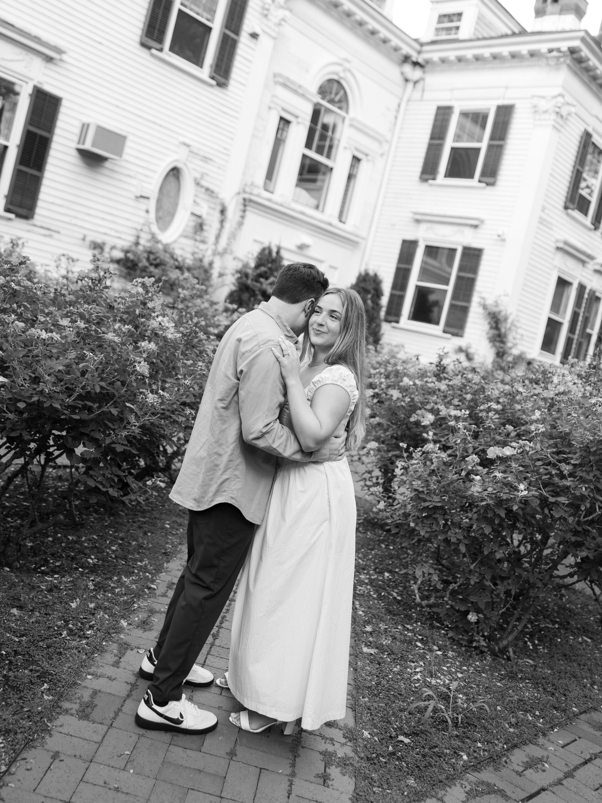 NJ Engagement Session at the Sundial in the Rose Garden