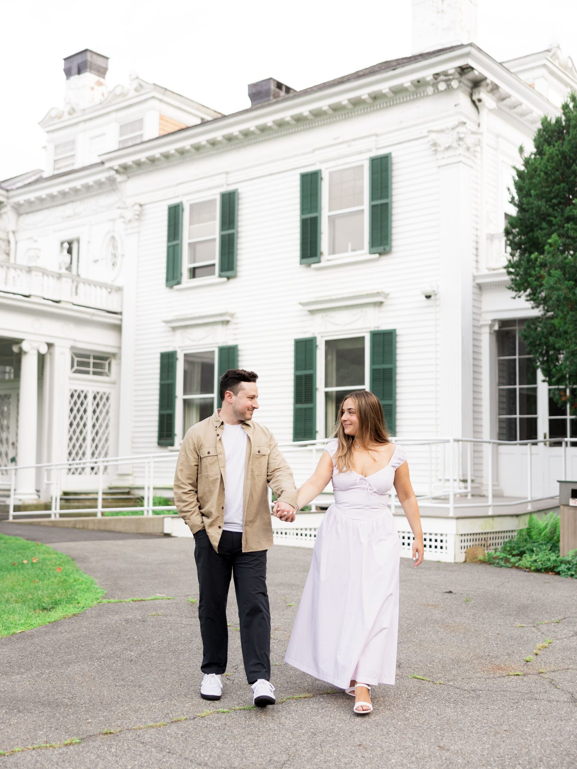 Sundial in the Rose Garden Engagement in New Jersey