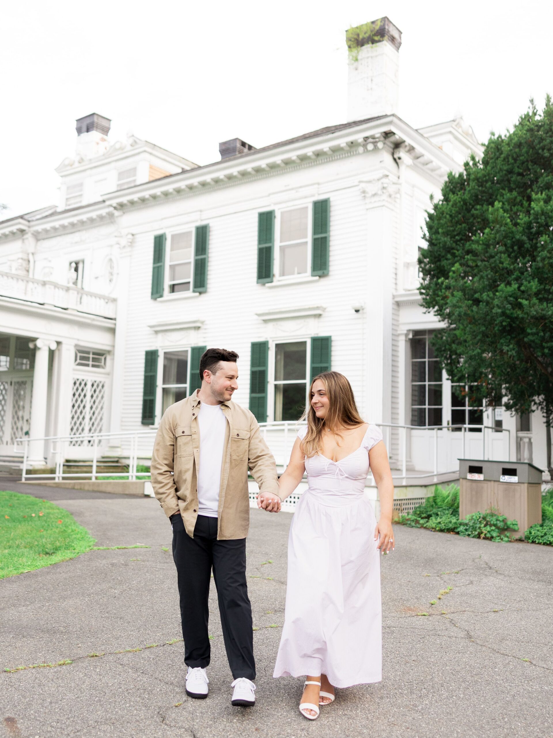 NJ Engagement Session at the Sundial in the Rose Garden