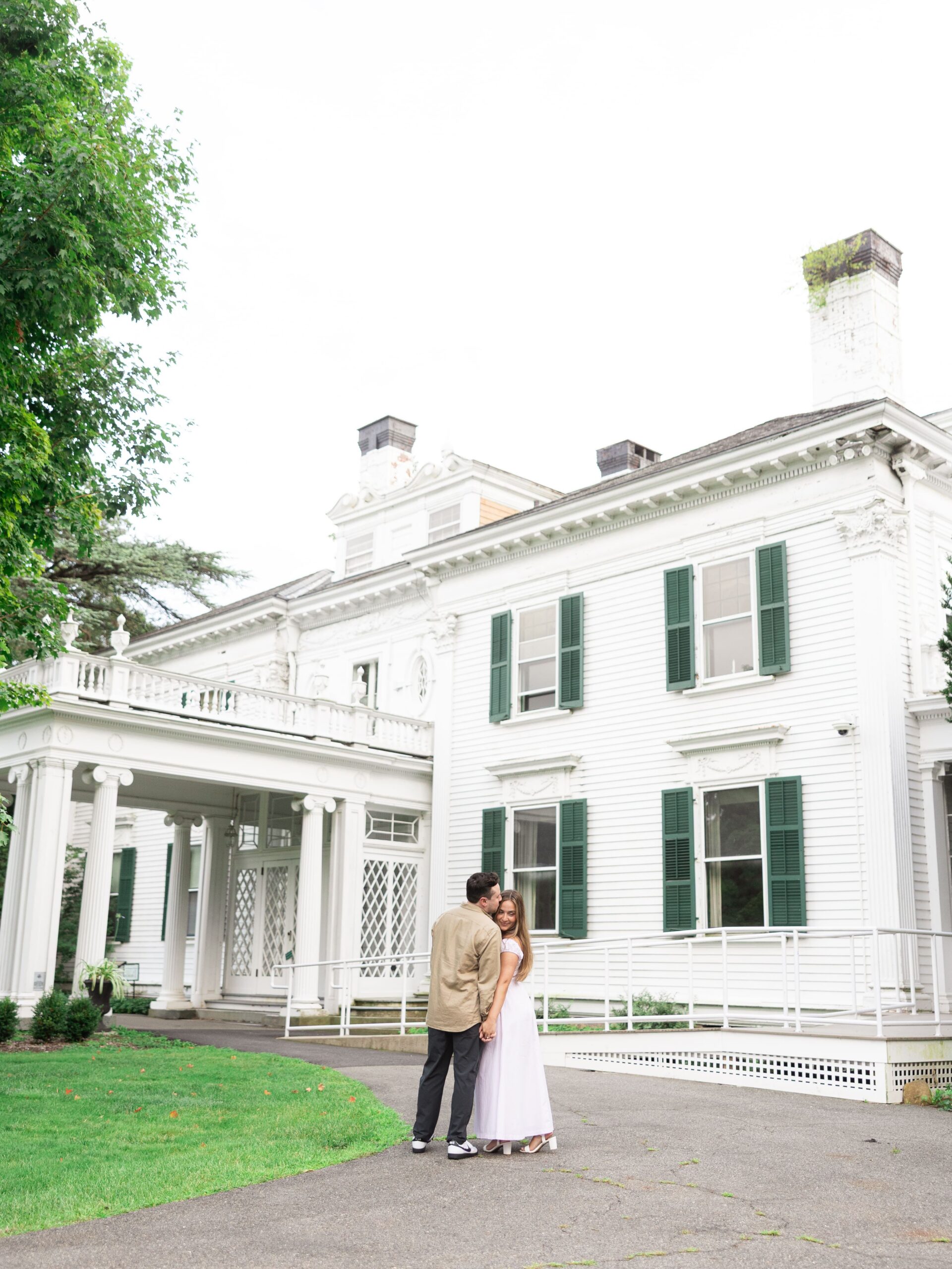 NJ Engagement Session at the Sundial in the Rose Garden