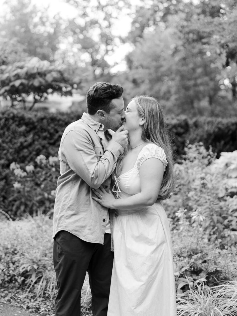 NJ Engagement Session at the Sundial in the Rose Garden