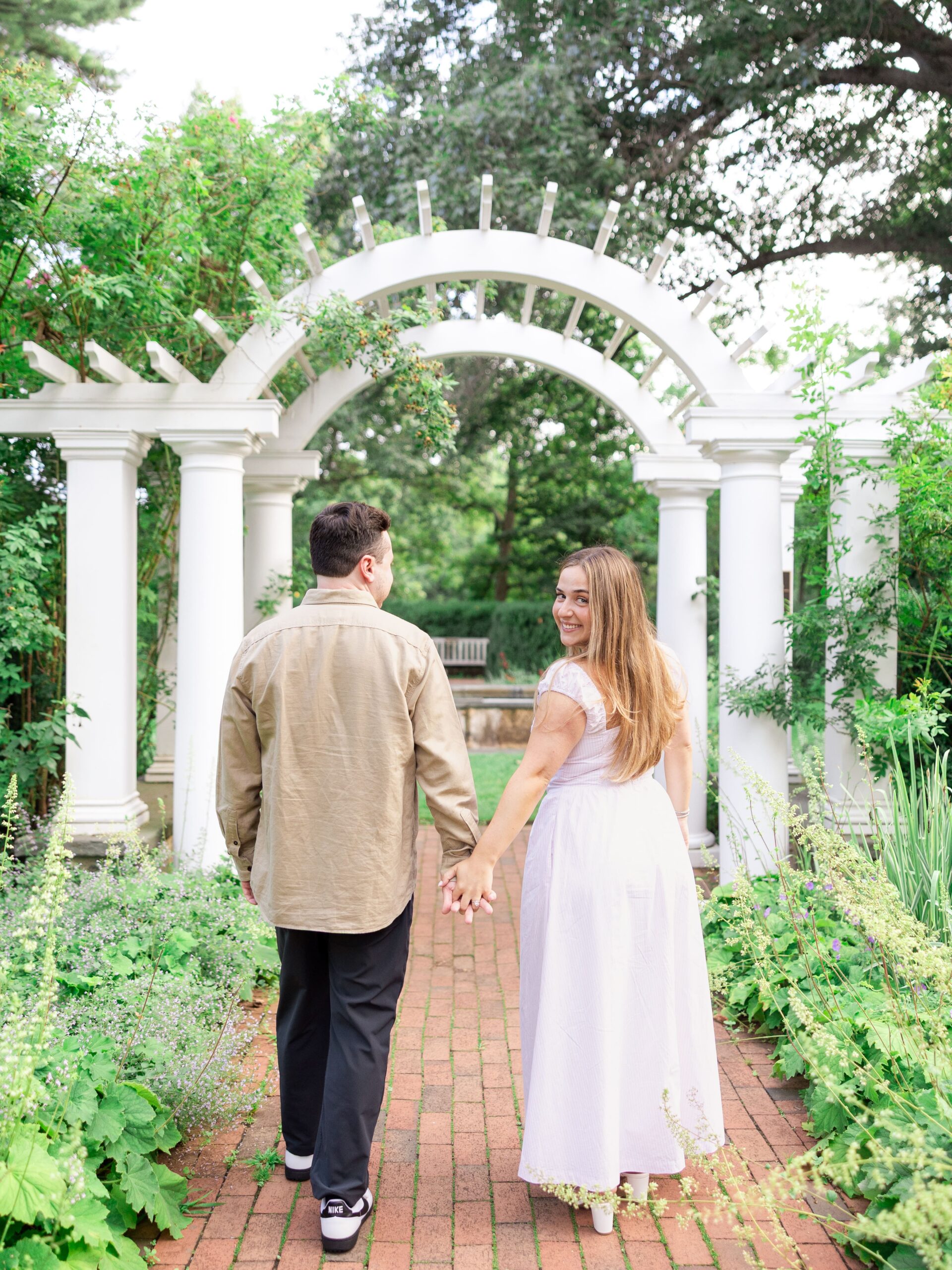 Sunset Engagement Session in Frelinghuysen Arboretum